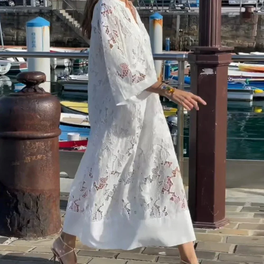 LACE maxi dress - Picture 2 of 9